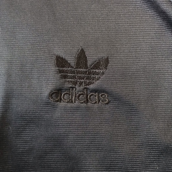 Old School Vintage Adidas Black Track Suit Jacket Size Small (XS) - Picture 4 of 15